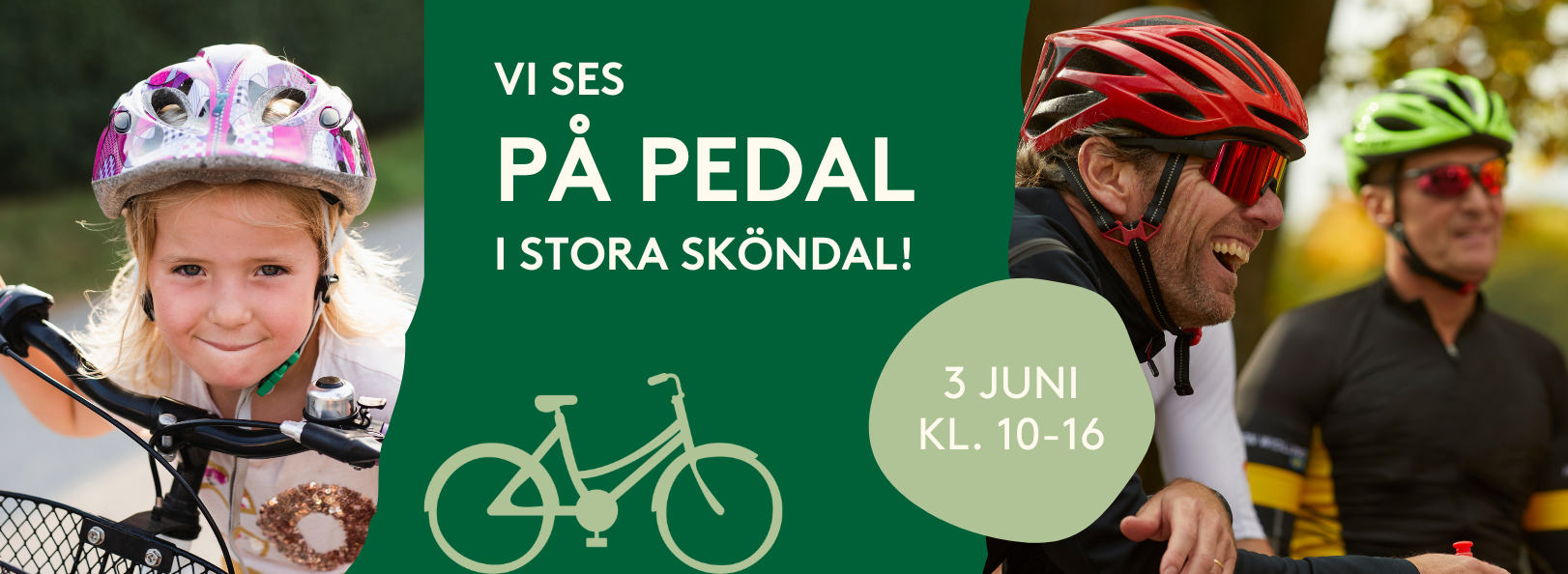 Vi ses på pedal i Stora Sköndal, 3 juni klockan 10 till 16.